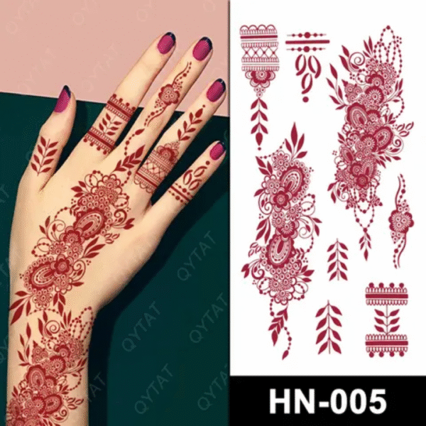 Tatouage henné autocollant