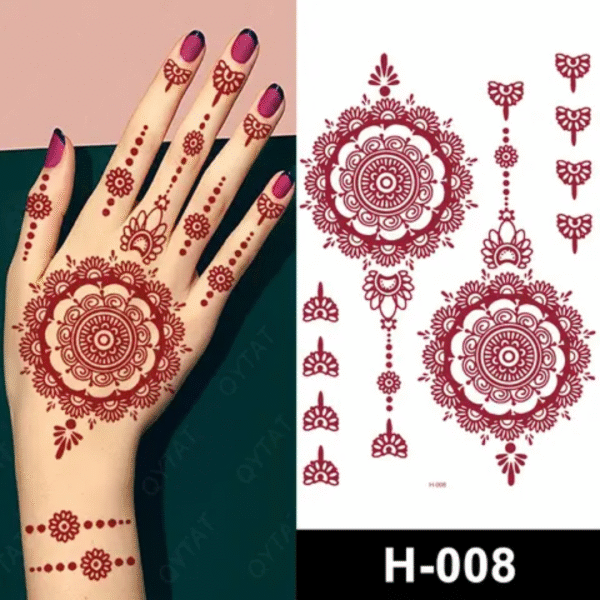 Tatouage henné autocollant – Image 6