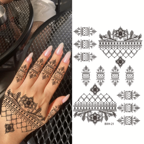 Tatouage henné autocollant – Image 8