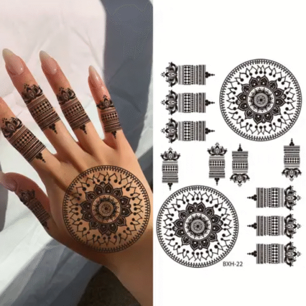 Tatouage henné autocollant – Image 10