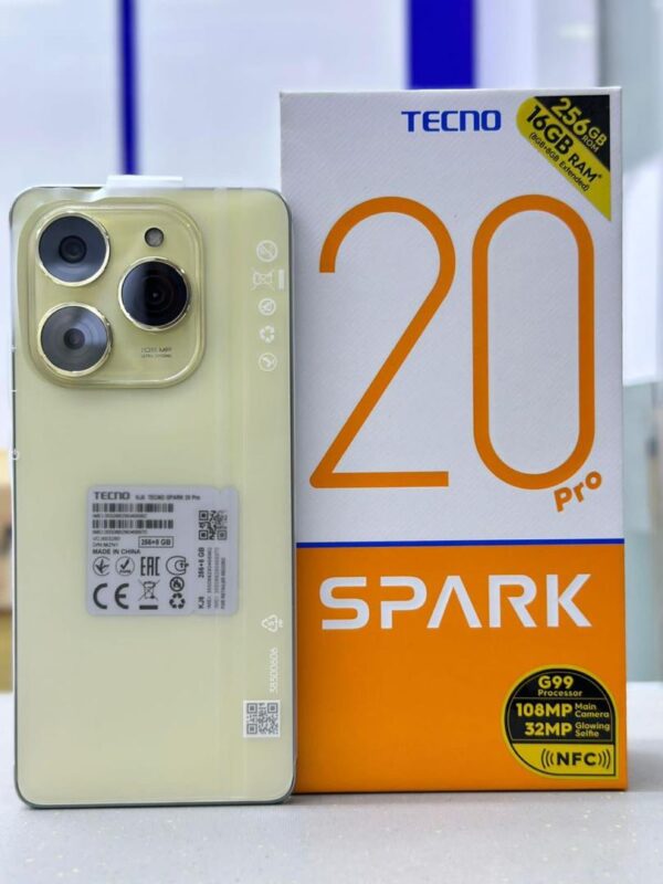 Tecno spark 20 pro 256gb ram 16gb