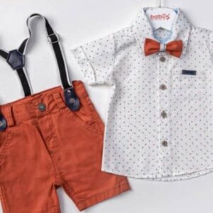 Ensemble bretelles orange enfant