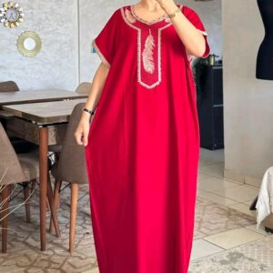 Boubou brodé marocain
